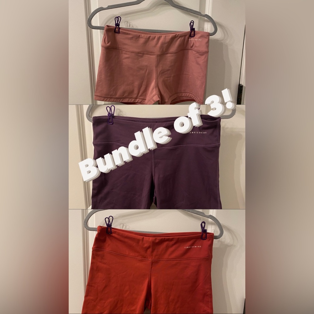 BUNDLE OF 3 I am Becoming Leggings Shorts